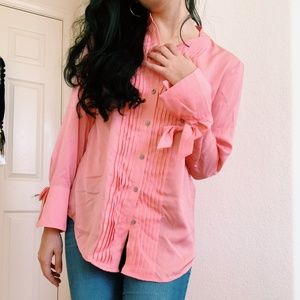 Silky Peach J. Crew Blouse